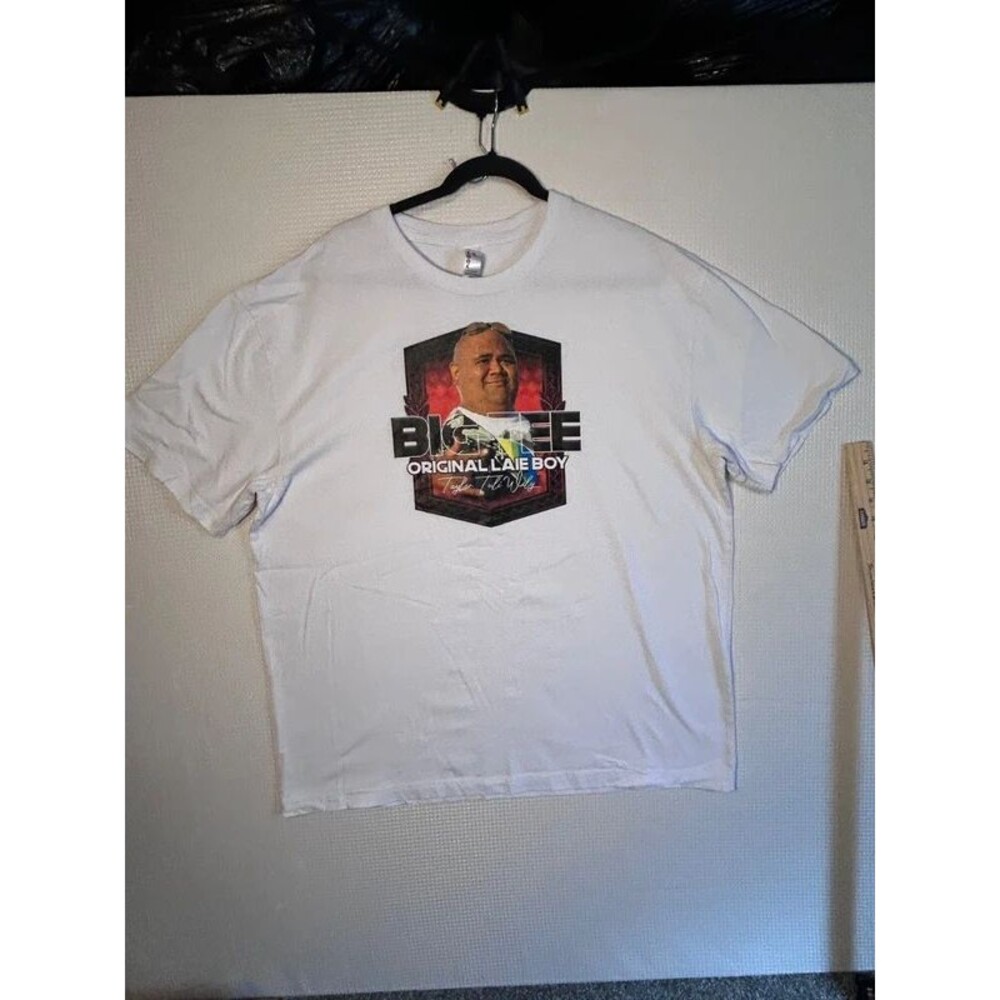 Taylor Tuli Wily Memorial shirt. Big Tee Original Laie BOy Size 2XL